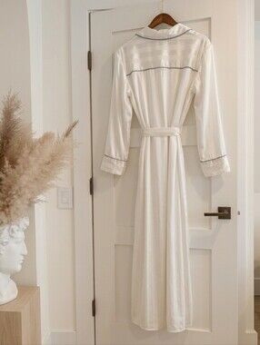 Free People Satin Stripe Robe Kimono,  Slide Slits